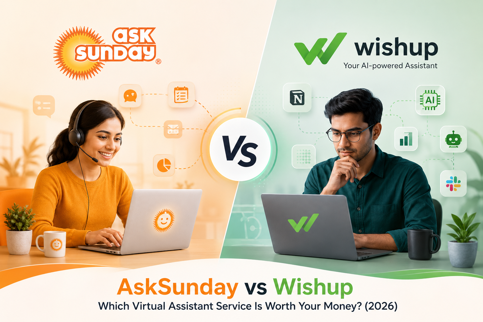 AskSunday vs Wishup: Which Virtual Assistant Service Is Worth Your Money? (2026)